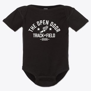 The Open Door School Track and Field Baby Onesie