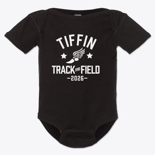 Tiffin Junior High School Track and Field Baby Onesie