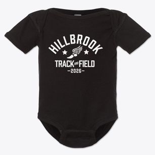 Hillbrook School Track and Field Baby Onesie