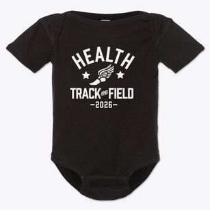 Health Careers Center Track and Field Baby Onesie