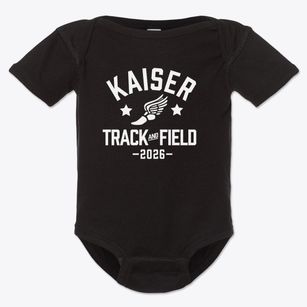 Kaiser Elementary School Track and Field Baby Onesie