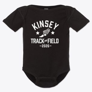 Kinsey Elementary School Track and Field Baby Onesie