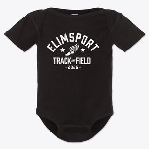 Elimsport Elementary School Track and Field Baby Onesie
