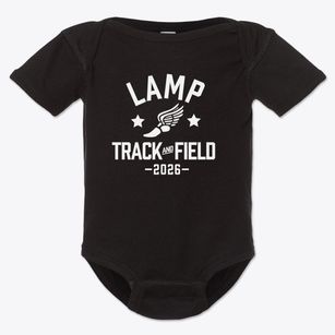 Lamp High School Track and Field Baby Onesie