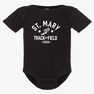 Saint Mary School Track and Field Baby Onesie