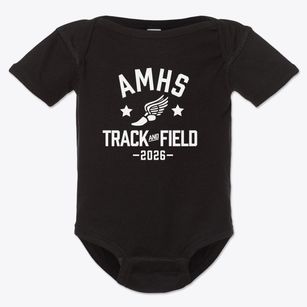 Academic Magnet High School Track and Field Baby Onesie