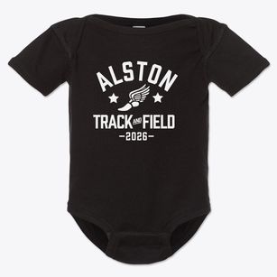 Alston Middle School Track and Field Baby Onesie