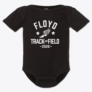 Floyd Middle Magnet School Track and Field Baby Onesie