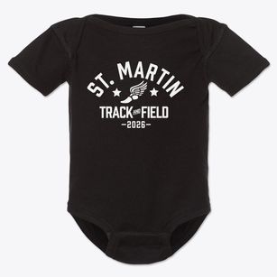 Saint Martin Lutheran School Track and Field Baby Onesie