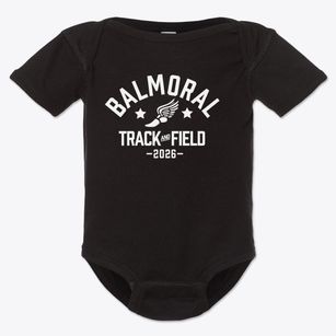 Balmoral Elementary School Track and Field Baby Onesie
