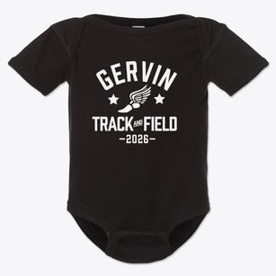 George Gervin Academy Track and Field Baby Onesie