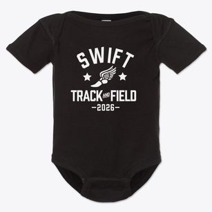 Swift Elementary School Track and Field Baby Onesie