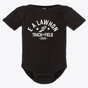 E A Lawhon Elementary School Track and Field Baby Onesie
