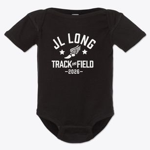 Jl Long Track and Field Baby Onesie