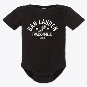 San Lauren Elementary School Track and Field Baby Onesie