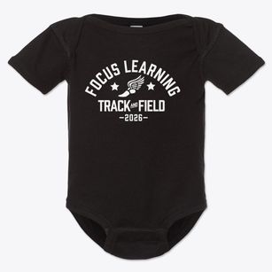 Focus Learning Academy Track and Field Baby Onesie