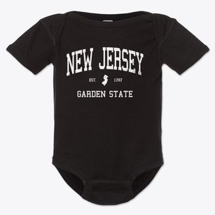  New Jersey Slogan Baby Onesie