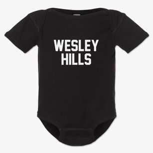 Wesley Hills New York Classic Block Baby Onesie