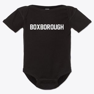 Boxborough Massachusetts Classic Block Baby Onesie