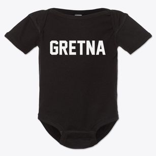 Gretna Nebraska Classic Block Baby Onesie