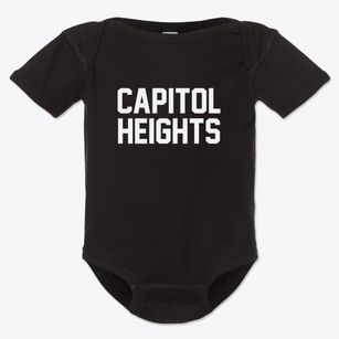 Capitol Heights Maryland Classic Block Baby Onesie