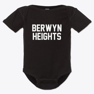 Berwyn Heights Maryland Classic Block Baby Onesie