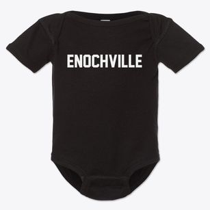 Enochville North Carolina Classic Block Baby Onesie