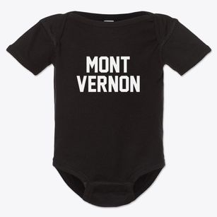 Mont Vernon New Hampshire Classic Block Baby Onesie