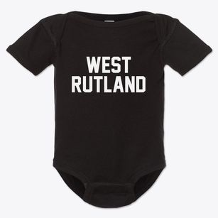 West Rutland Vermont Classic Block Baby Onesie