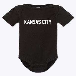 Kansas City Kansas Classic Block Baby Onesie