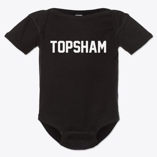 Topsham Vermont Classic Block Baby Onesie
