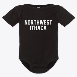 Northwest Ithaca New York Classic Block Baby Onesie