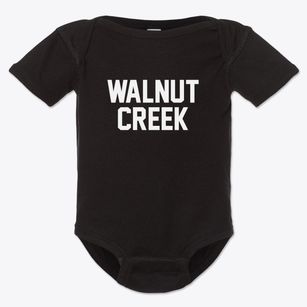 Walnut Creek North Carolina Classic Block Baby Onesie