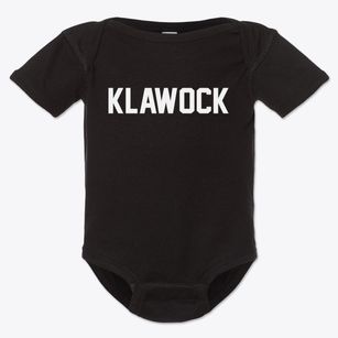 Klawock Alaska Classic Block Baby Onesie