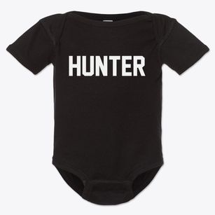 Hunter Wisconsin Classic Block Baby Onesie