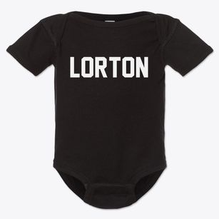 Lorton Virginia Classic Block Baby Onesie