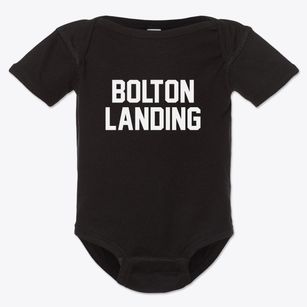 Bolton Landing New York Classic Block Baby Onesie