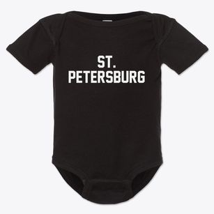 St. Petersburg Pennsylvania Classic Block Baby Onesie