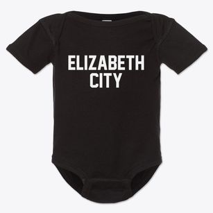 Elizabeth City North Carolina Classic Block Baby Onesie
