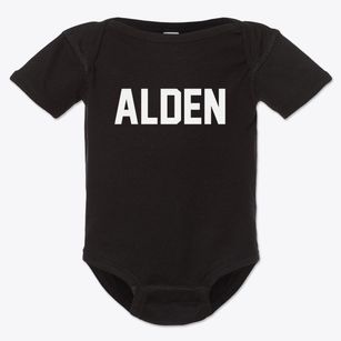 Alden Michigan Classic Block Baby Onesie