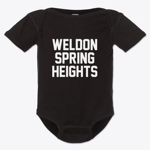 Weldon Spring Heights Missouri Classic Block Baby Onesie