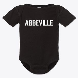 Abbeville Louisiana Classic Block Baby Onesie