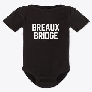 Breaux Bridge Louisiana Classic Block Baby Onesie