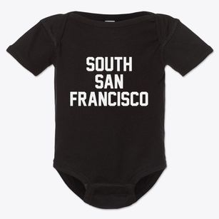South San Francisco California Classic Block Baby Onesie