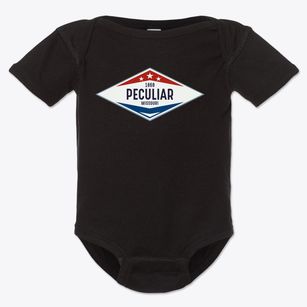 Peculiar Missouri Diamond Star Baby Onesie