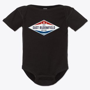East Bloomfield New York Diamond Star Baby Onesie