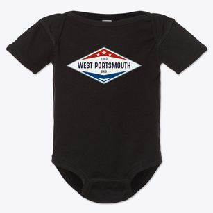 West Portsmouth Ohio Diamond Star Baby Onesie