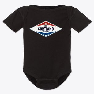 Cortland Nebraska Diamond Star Baby Onesie