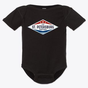 St. Petersburg Pennsylvania Diamond Star Baby Onesie