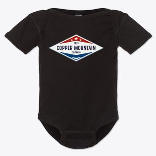 Copper Mountain Colorado Diamond Star Baby Onesie